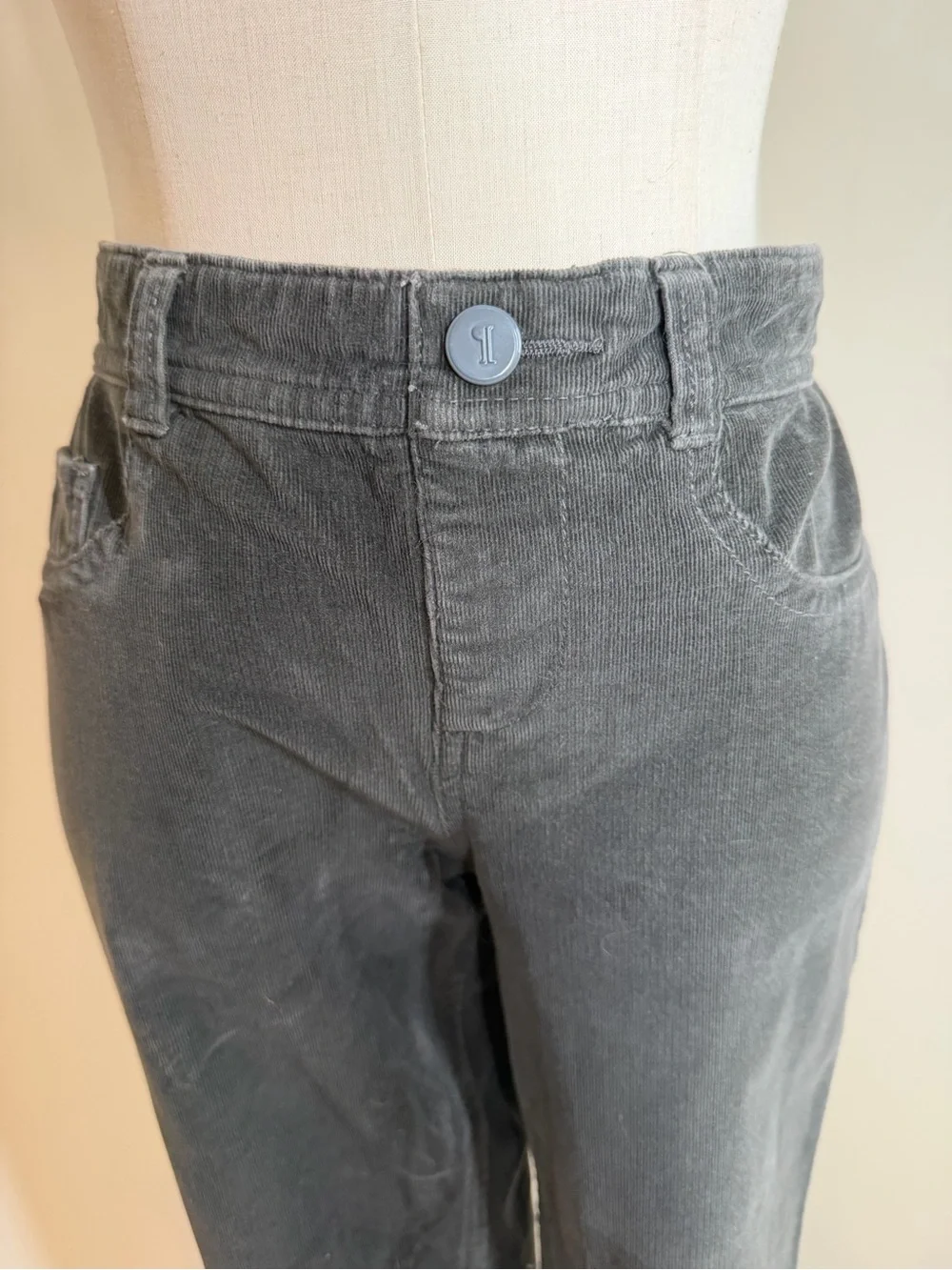 Pilcro & the Letterpress Dark Grey -SZ 29- High Rise Skinny Corduroy Jeans